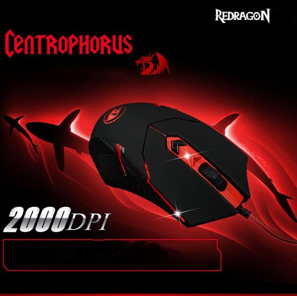 

selling redragon chroma usb wired optical computer gaming mouse 2000dpi optical sensor mouse 6-key backlight mouse m601 gaming mice