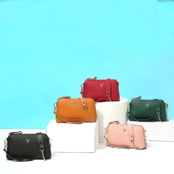 

diagonal small bag ladies new fashion leather simple single shoulder clutch bag student chain wild soft leather coin purse gift 835