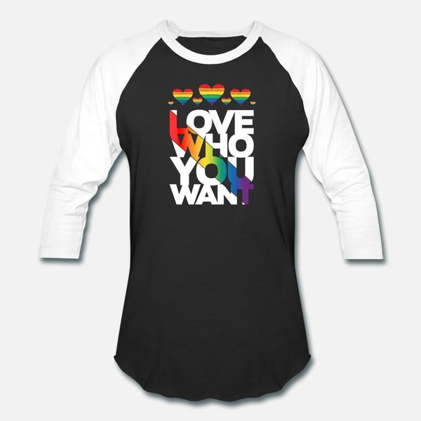

lgbt love who t shirt men designer 100% cotton round neck family graphic basic spring autumn vintage shirt
