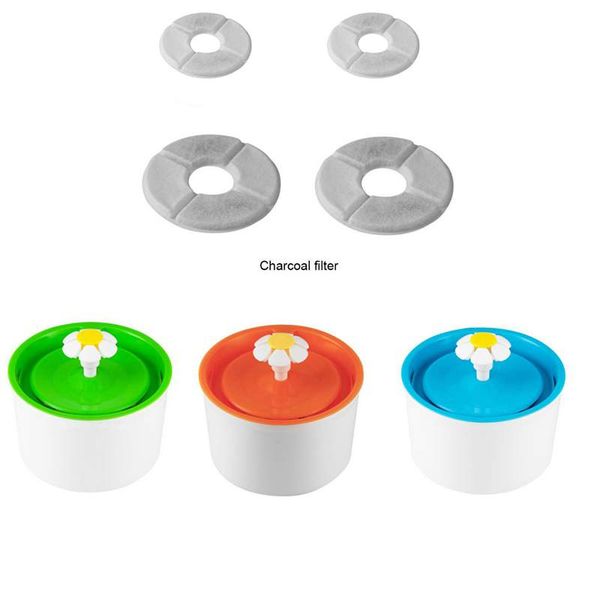 

cat bowls & feeders 4 pcs automatic water feeder filter accessories supplies carbon dispenser dog replacement