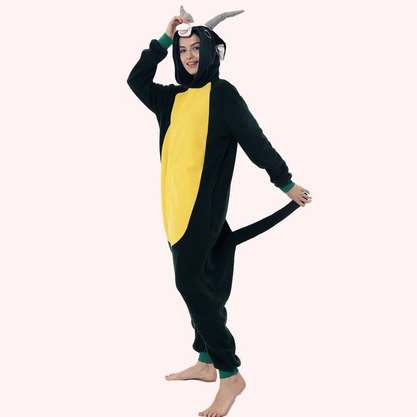 

one piece women pajamas casual animal pajama sets hooded mascot soft homewear flannel sleepwear female cute cartoon pyjamas, Red;yellow