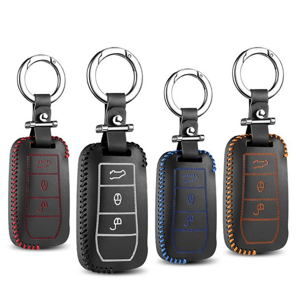 

leather key case for porsche cayenne 2007 2008 car key case holder