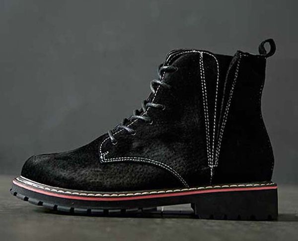 

fashion leather star women shoes woman leather short autumn winter ankle fashion brand women boots 01 p99, Black