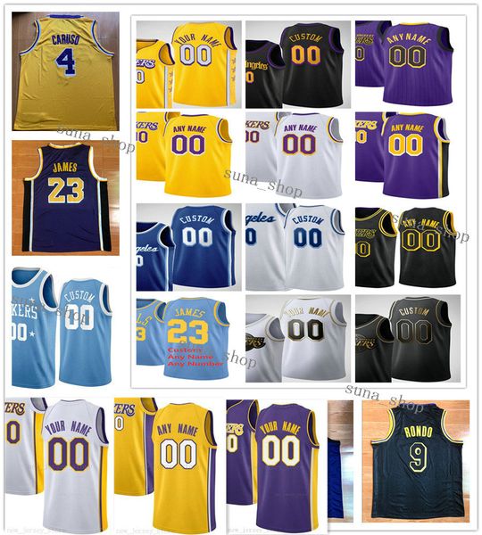 

printed men danny green 14 kentavious caldwell-pope 1 avery bradley 11 javale mcgee 7 alex caruso 4 rajon rondo 9 dion waiters 18 jerseys, Black