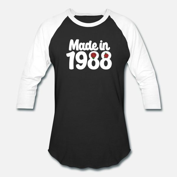 

made in 1988 t shirt men design cotton o-neck costume fitness funny spring letter shirt
