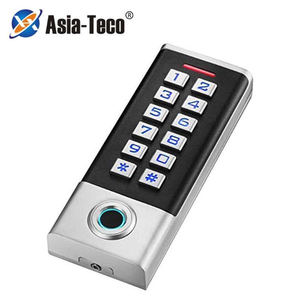 

fingerprint access control ip68 waterproof rfid standalone card reader 125khz 13.56mhz door lock opener keyboard system