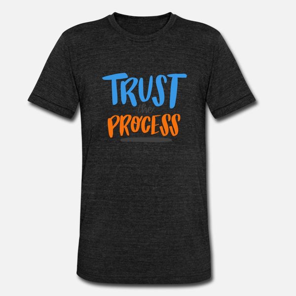 

trust the process t shirt men knitted cotton o neck clothing famous fashion spring pictures shirt