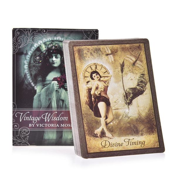 

oracle tarot fate board playing version card oracle deck games tarot wisdom and divination vintage english cards 52pc cards game kfhqa
