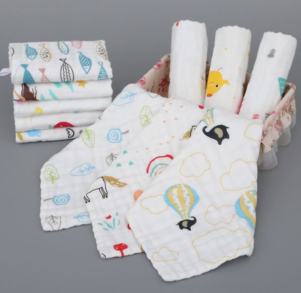 Das neueste Handtuch in der Größe 25 x 50 cm, viele Größen und Stile zur Auswahl, Babygaze-Handtücher aus Baumwolle mit hoher Dichte