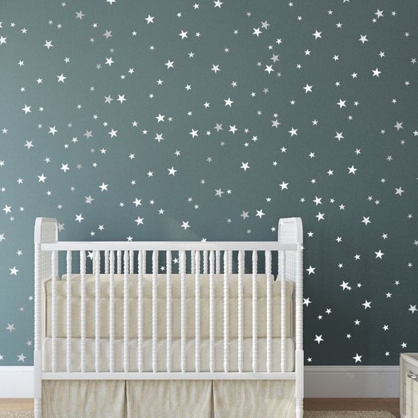 

55pcs/set various size decorations vinyl wall sticker star pattern pvc bedroom