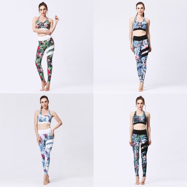 

новые йога одежда плотно pantsyoga одежда фитнес костюм печатные брюки быстросохнущие бюстгальтер узкие брюки jvse0