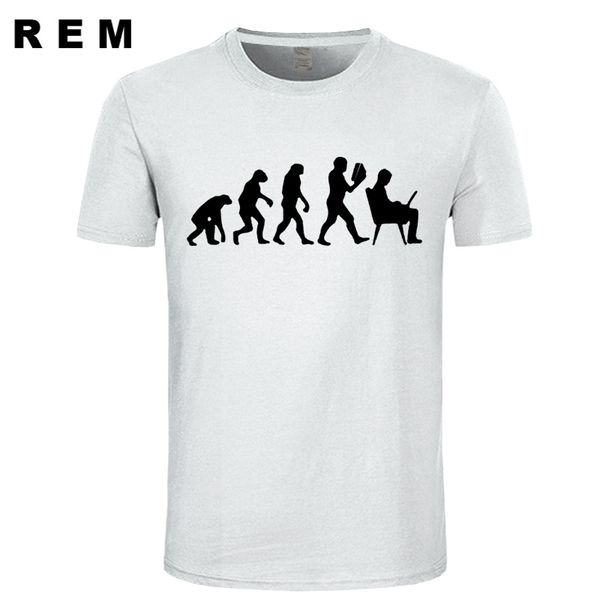 

rem summer brand evolution computer t-shirt cotton men short sleeve boy casual homme tshirt t tees plus fashion
