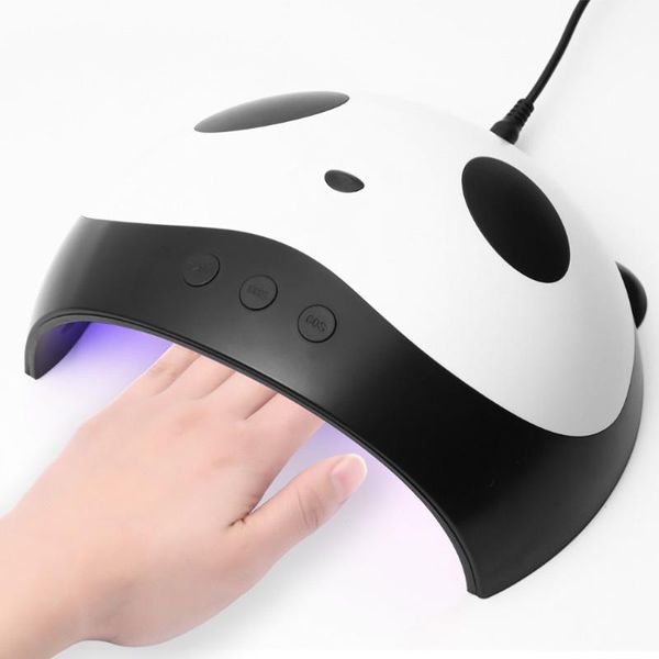

f.lashes 36w panda uv lamp gel nail polish curing led nail lamp manicure machine with sensor usb charge nails dryer tools g50