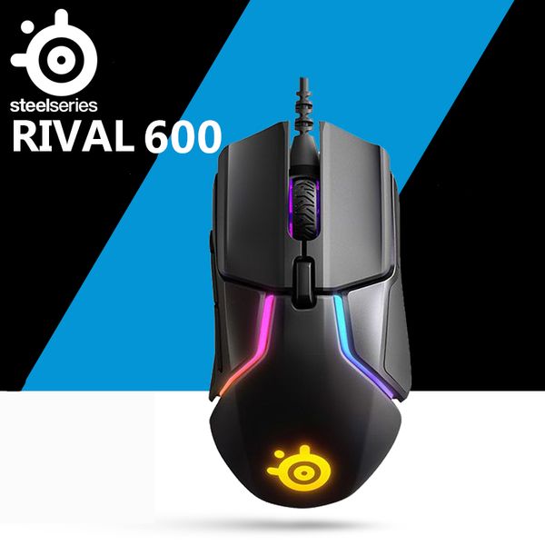 

steelseries rival 600 wired gaming mouse rgb macro programming dual sensor counterweight anti-skid weight mouse