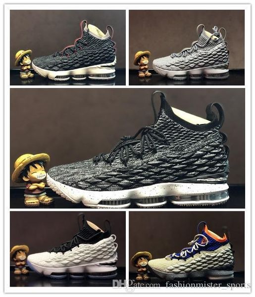 

wholesale men basketball shoes 15 authentic sports sneakers lb15 professional basketball shoe 15s trainers mi152, Black