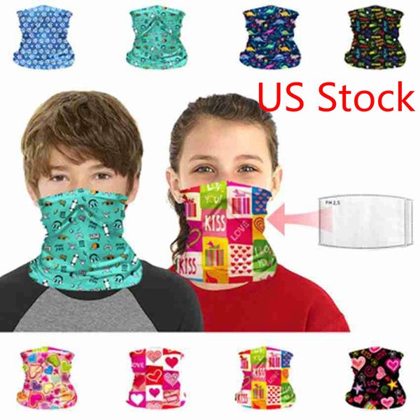

3-7 days delivery 10 pcs children face mask kids protective mask outdoor cycling magic scarf bandana headband bandanas turban