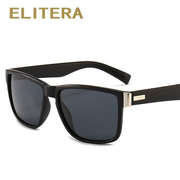 

elitera classic square polarized outdoor sport sunglasses for men women, White;black