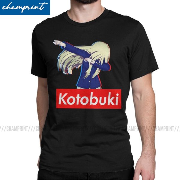 

kotobuki t shirt men 100% cotton crazy t-shirt round neck k-on japan music anime tees short sleeve clothing new arrival