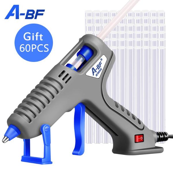 

a-bf 100w eu diy melt glue gun 11mm adhesive stick rod industrial electric silicone gun thermo gluegun repair heat tool