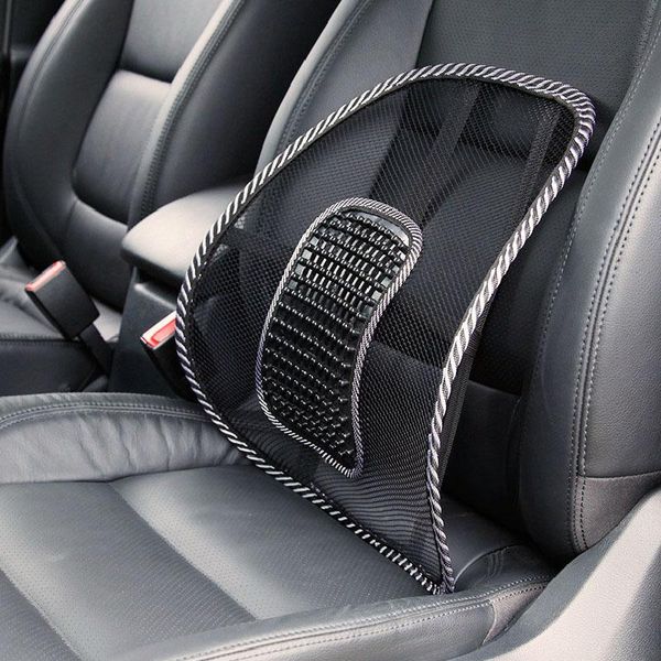 

vodool universal auto car seat waist supprot massage cushion mesh lumbar relief back support home office chair waist cushion pad