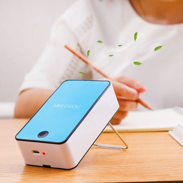 

mini portable bladeless fan cooler cooling usb rechargeable battery bladeless fan air condicionado ventilador