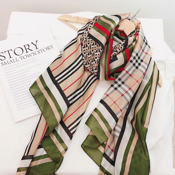 

Selling high quality luxury designers silk scarf fashion lady spring and summer new printed scarf 180*90cm