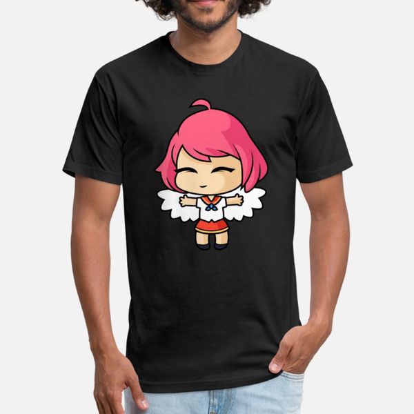 

anime chibi girl t shirt men character tee shirt plus size 3xl family interesting breathable spring kawaii shirt