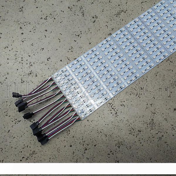 

1m 5050 rgb led rigid strip light bar 72leds dc 12v 15w multiple color change non waterproof 12mm width aluminum pcb counter lamp