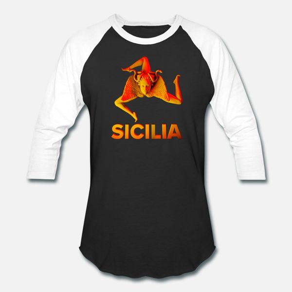 

sicilia trinacria symbol of sicily 3d sculpture t shirt men designing tee shirt s-xxxl formal cute breathable spring pattern shirt