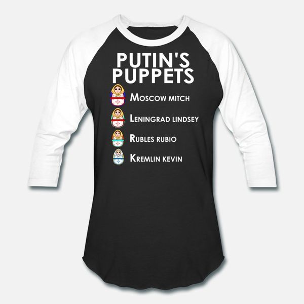 

путинских марионетки смешной политической tee москва митч тенниска мужчины custom 100% хлопок круглого воротника прохладно известные смешная
