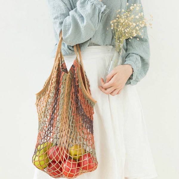 

eco bag shopping tote bag for women handbags woolen girl storage weave casual tote women hand casual