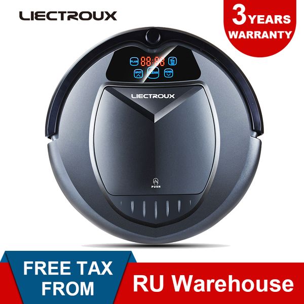 

2019new liectroux b3000 robot vacuum cleaner,touch screen,battery,virtual blocker,self-charge,for home,brush,schedule,remote,pet