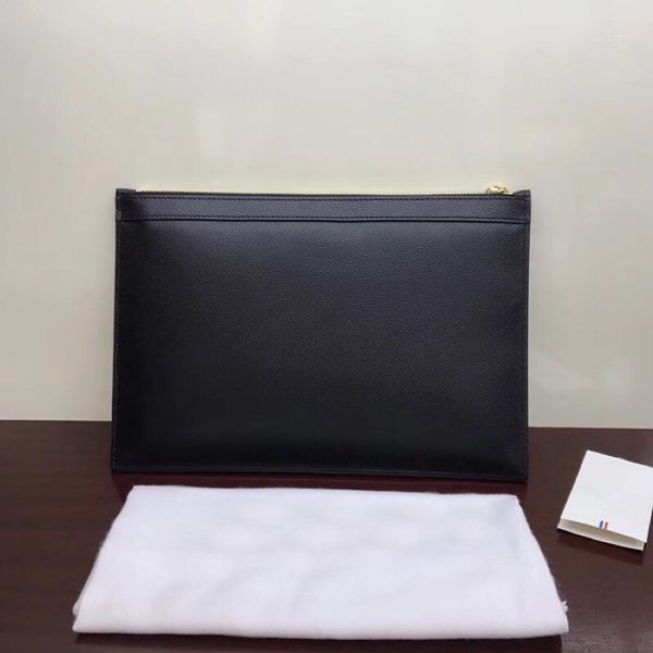

Brand Men's Designer Wallet Leather Zipper Luxury Designer Envelope Bag Business Casual Simple Style Gentleman's Preferred Wallet