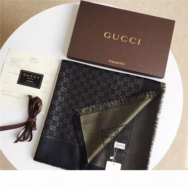 

2019 high-end warm comfort women autumn and winter silk wool scarf 140*140 of shipping z8045, Blue;gray