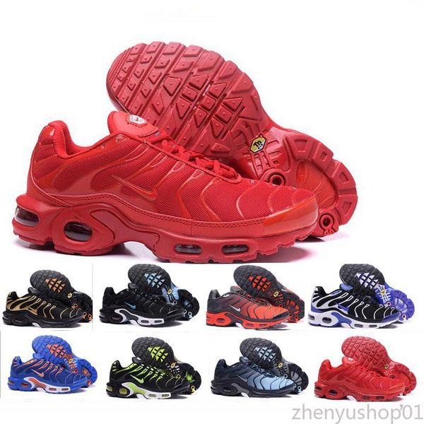 

2020 new arrival cassical red kpu black white chaussures plus tn ultra requin breathable casual running shoes size 7-11 z1