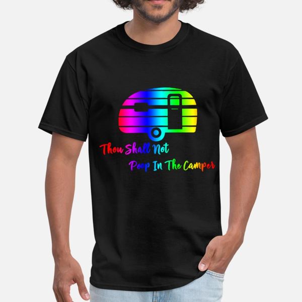 

thou shall not poop in the camper camp t shirt men graphic 100% cotton s-3xl normal graphic humor spring autumn original shirt
