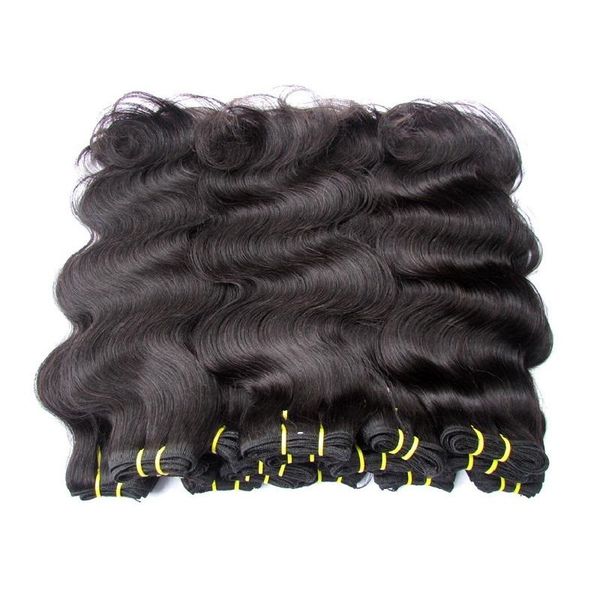 50g DHgate produtos de cabelo Atacado Virgin brasileiro do cabelo humano extensões Pacotes Weaves onda do corpo de um quilograma 20pieces Lot Natural Color / Pcs