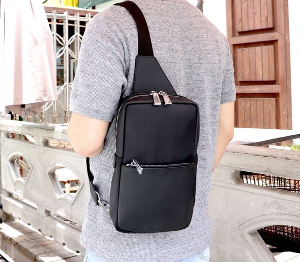 

mens pocket bag anti theft zipper chest bag casual sports shoulder designer messenger travel bag wallet pouch commuting pack backpack