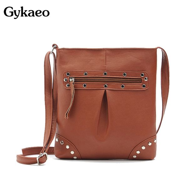 

women messenger bags 2020 summer rivet shoulder bags women leather party crossbody purse for ladies bolsa feminina sac a main