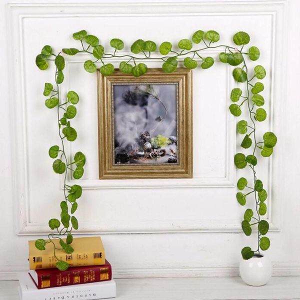 

artificial decor ivy flower plants leaves green string garland vine fake plastic home 2m hanging rattan leaf foliage wall garden bbydgl