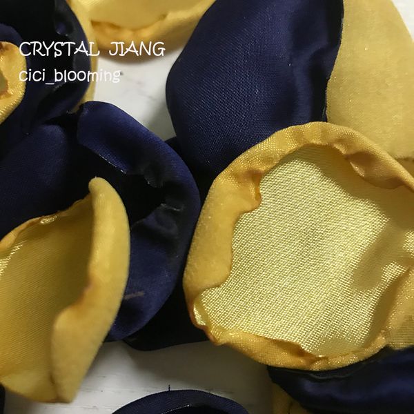 

gold and navy color rose petals table decor petals for weddings flower girl