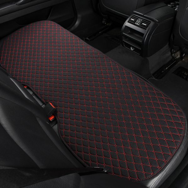 

flax car seat cover comfortable rear bench back passenger seat cushion non-slip breathable protector mat pad four season