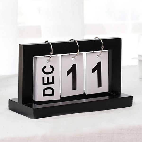 

deskrustic wooden office ornaments decorative vintage calendar flip cafe