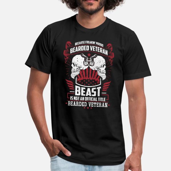 

proud bearded veteran beast t shirt men famous tee shirt size s-3xl clothing famous basic summer vintage