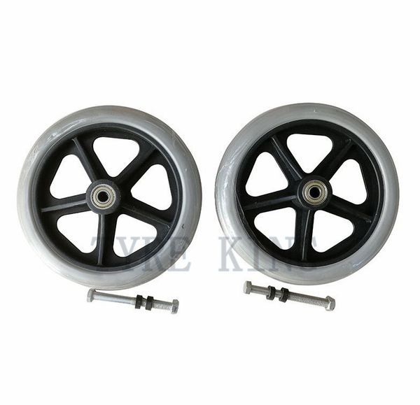

good quality 7 inch front wheel tire 7" wheelchair accessories front small wheel universal solid tyre wheelchair