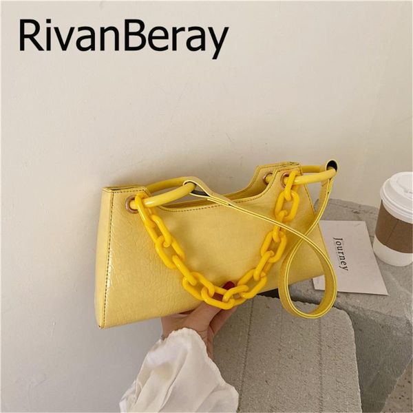 

alligator baguette bags pu leather shoulder bags for women 2020 fashion chain designer handbags female luxury elegant armpit bag