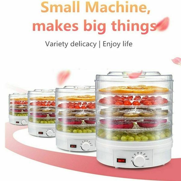 

dehydrators dry machine 350w 5 tier electric dehydrator fruit dried beef jerky herbs pet 28cm 32cm
