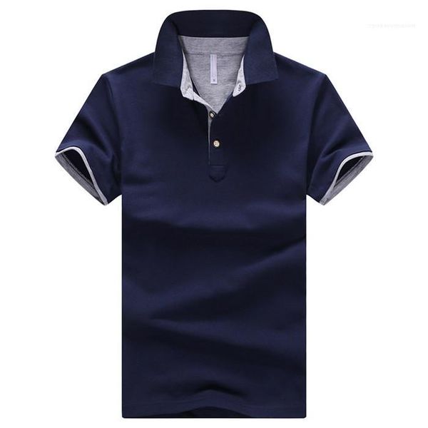 

male designer polos mens lapel neck polos shirt simple short sleeve slim fit summer clothes, White;black