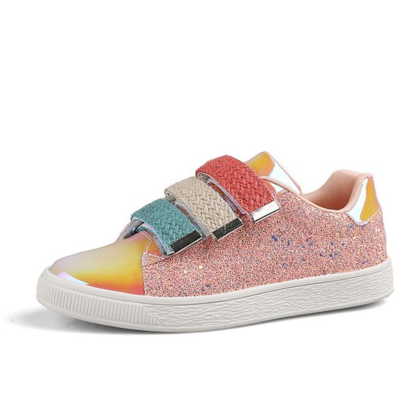 

2020 new arrival fashion sneakers women bling flats shoes ladies outdoor walking shoes woman gold glitter ladies, Black