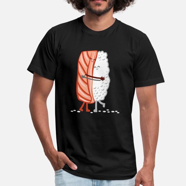 

sushi rice hug japanese food hugging t shirt men printing tee shirt plus size 3xl normal cute breathable summer pictures shirt